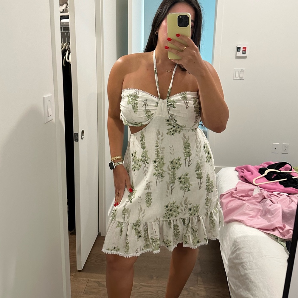 Floral Halter Dress
